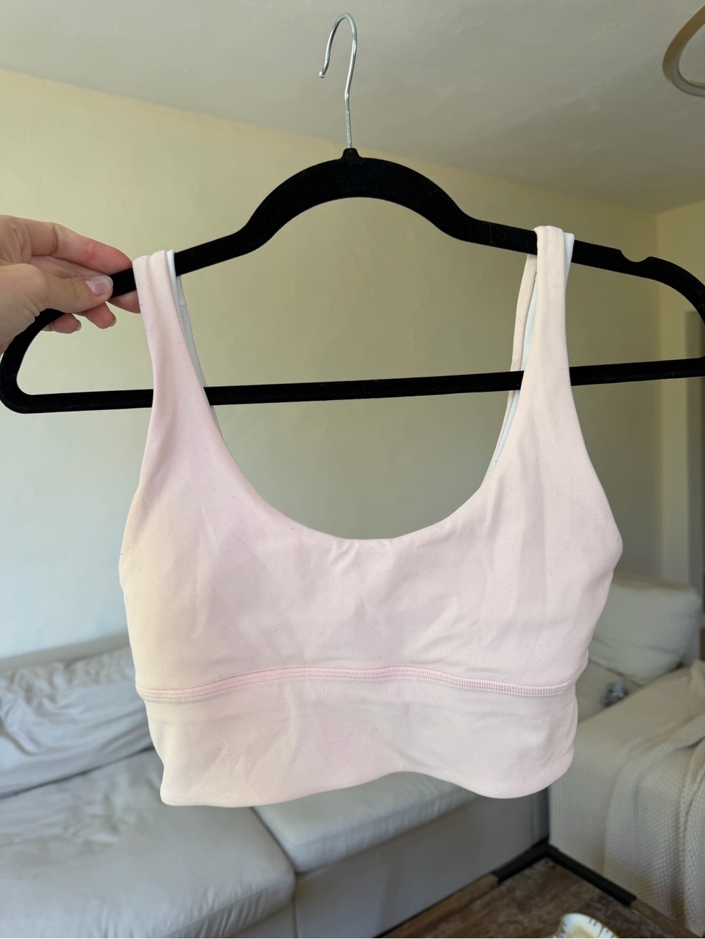 lululemon athletica Light Pink Scoop Neck Sports Bra